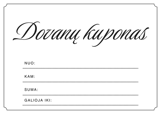 Accorn dovanų kuponas