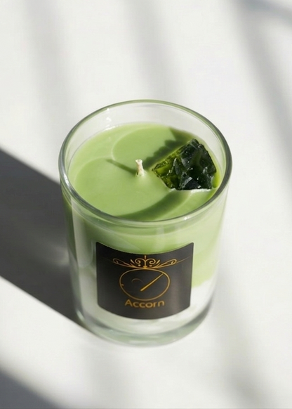 Dovana jai - Accorn sojų vaško žvakė - Matcha