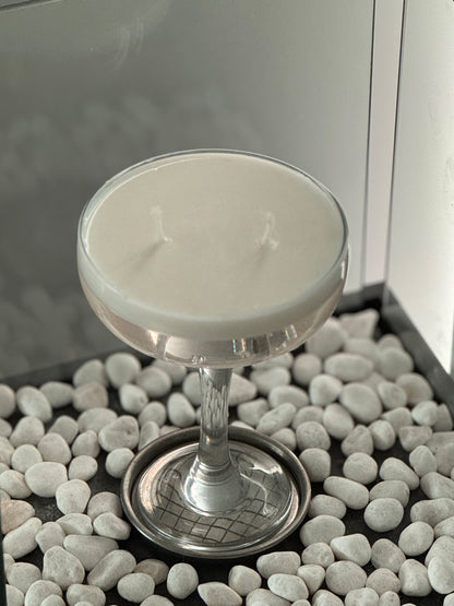 Sojų ir gelinio vaško prosecco žvakė